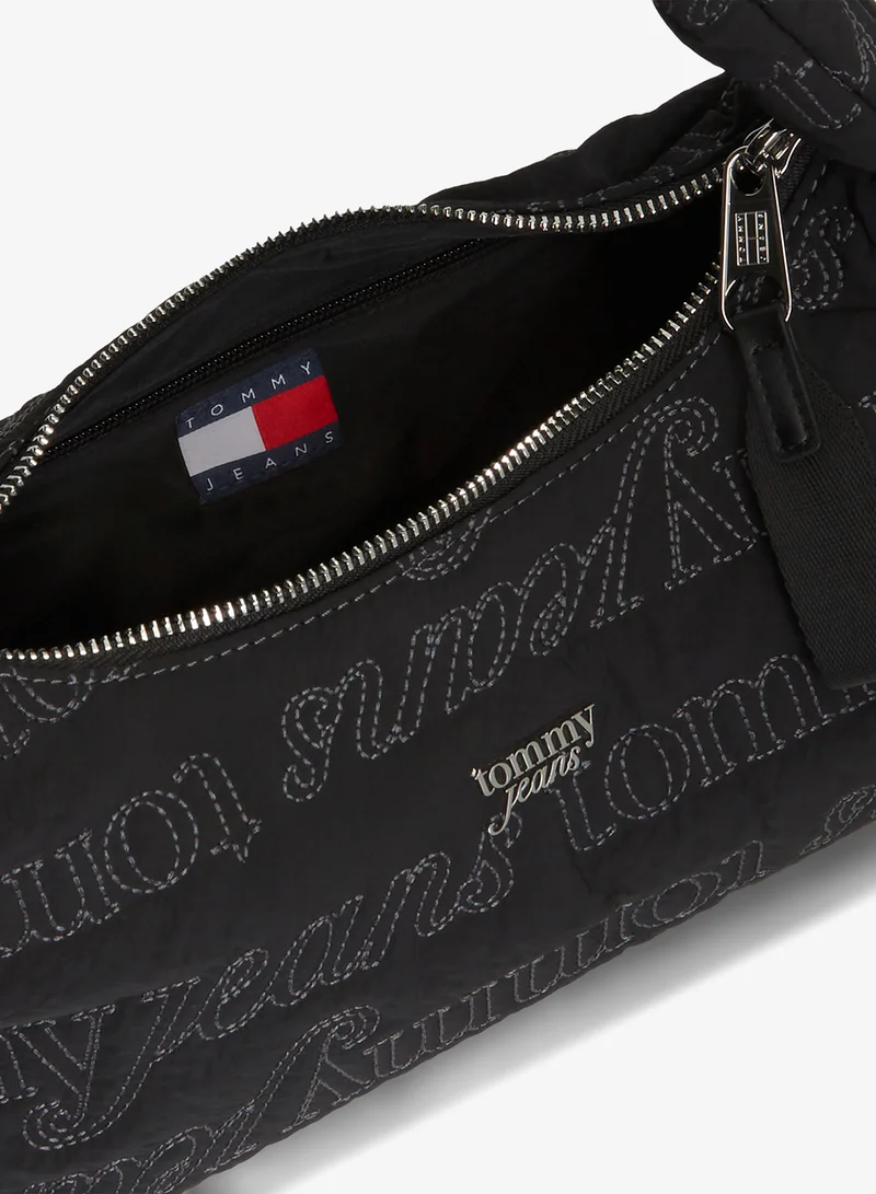 TOMMY JEANS  Repeat Logo Embroidery Shoulder Bag for Women | Best Price UAE